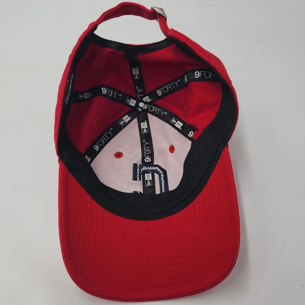 Women Cleveland Indians Hat Strapback New Era 9Forty Red Blue‎ MLB Baseball Logo